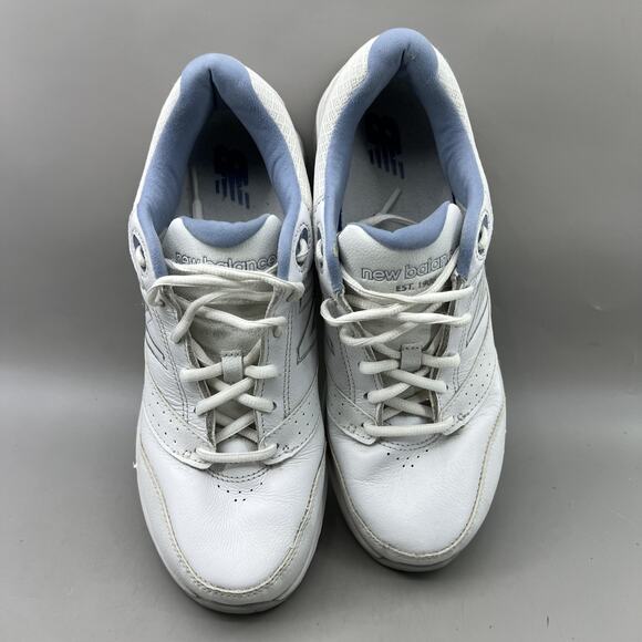 New Balance 928v3 Walking Shoes Women Size 10 White Blue Leather Comfort Sneaker - Picture 5 of 9